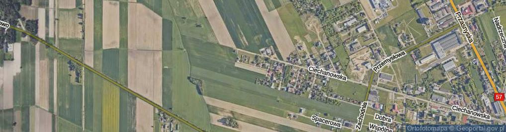 Zdjęcie satelitarne Wiejska ul.